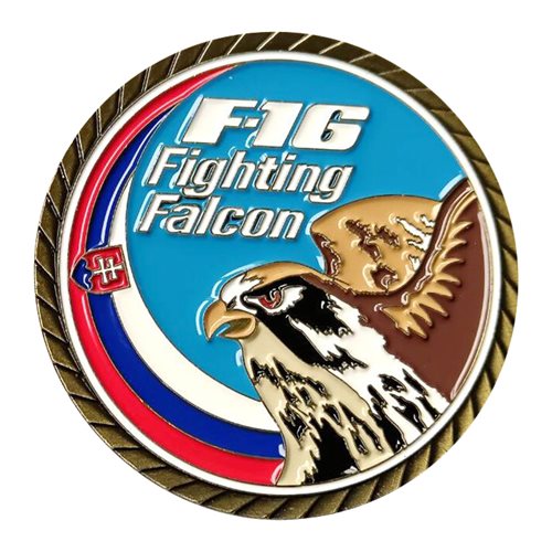 Slovakia F-16 Fighting Falcon Challenge Coin - View 2