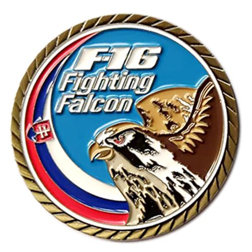 Slovakia F-16 Fighting Falcon Challenge Coin - View 2