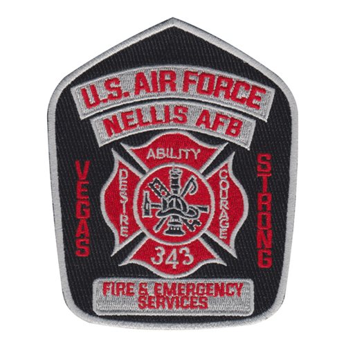 99 CES Fire and Emergency Services Silver Patch