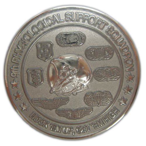 9 PSPTS Custom Air Force Challenge Coin - View 2