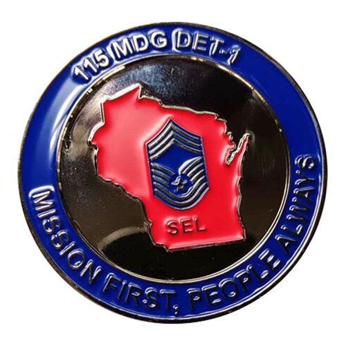 115 MDG Det 1 Wisconsin CERFP Challenge Coin - View 2