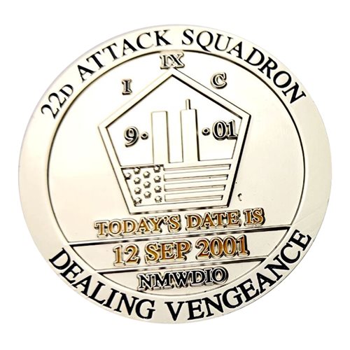 22 ATKS Dealing Vengeance Commander Challenge Coin