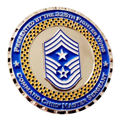 325 FW Command Chief Master Sergeant Challenge Coin - View 2