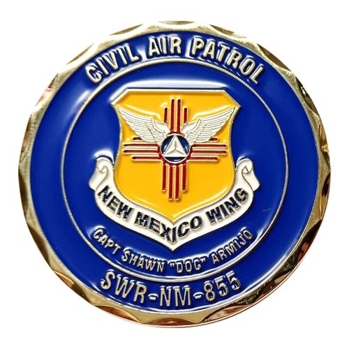 CAP SWR-NM 855 ABQ Commander Coin - View 2