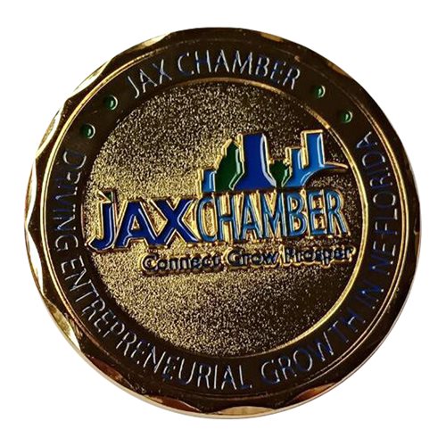 JAX Bridges 10th Anniversary Challenge Coin - View 2