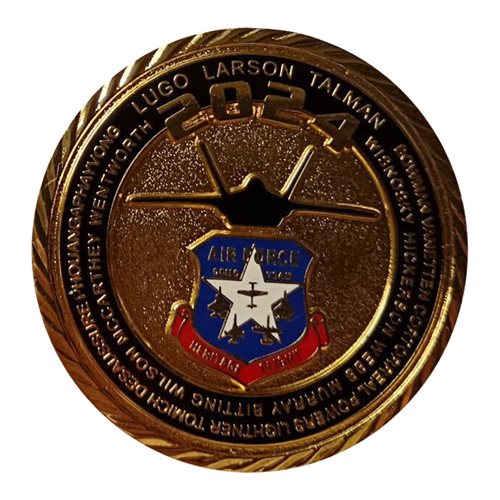 F-22 Demo Team 2024 Gold Challenge Coin - View 2