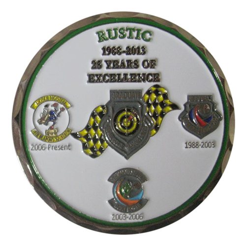 Custom Air Force Challenge 19 WPS USAFWS 25 Year Anniversary Coin - View 2