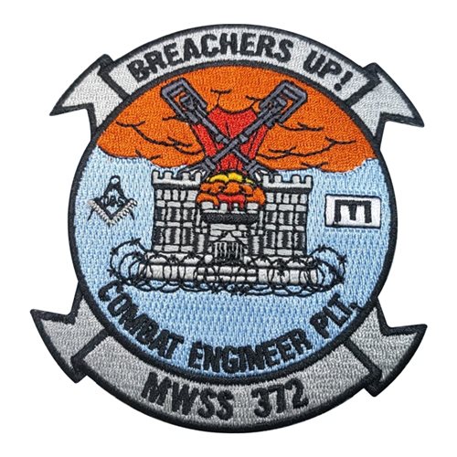 MWSS-372 Combat Engineer Plt Patch | Marine Wing Support