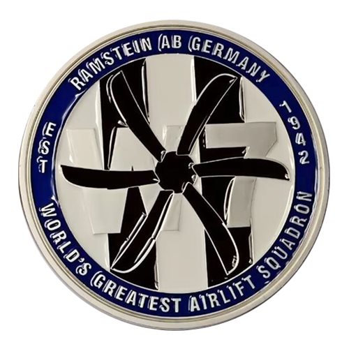37 AS World's Greatest Airlift Sq Challenge Coin - View 2