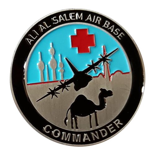 386 EAES Ali AI Salem Air Base Commander Challenge Coin - View 2