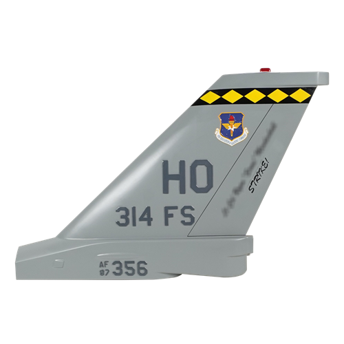 314 FS F-16C Fighting Falcon Tail Flash - View 3