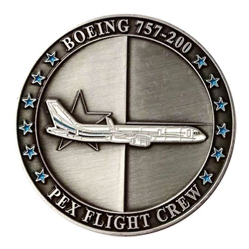 Boeing 757200 Pex Dallas Challenge Coin Boeing 757200
