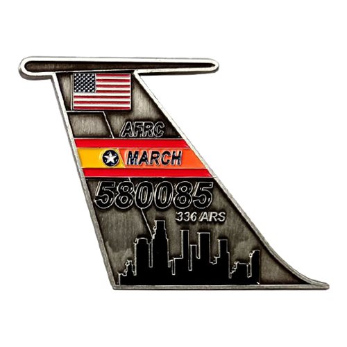 336 ARS AFRC March Tail Flash Challenge Coin - View 2