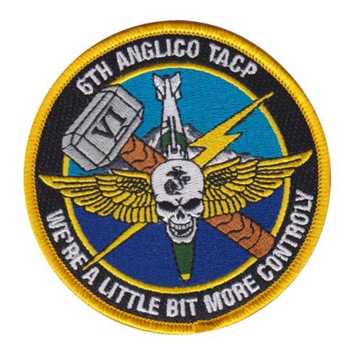 6 ANGLICO Skull Patch | 6th Air Naval Gunfire Liaison