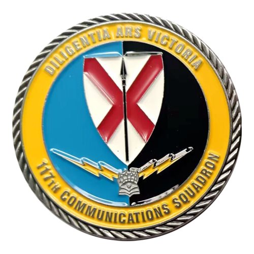 117 CS Diligentia Ars Victoria (Antique Silver) Challenge Coin - View 2