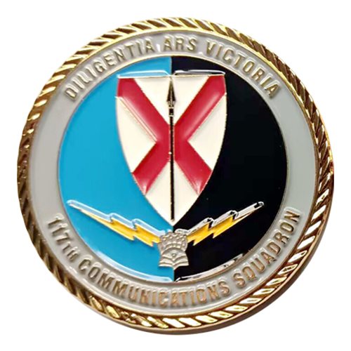 117 CS Diligentia Ars Victoria (Gold) Challenge Coin - View 2