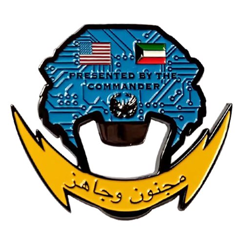 386 ECS Honey Badger Commander Bottle Opener Challenge Coin - View 2