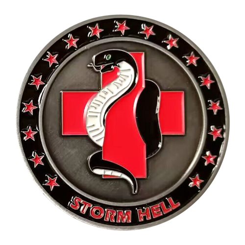 122 MDG Storm Hell Command Chief Challenge Coin - View 2