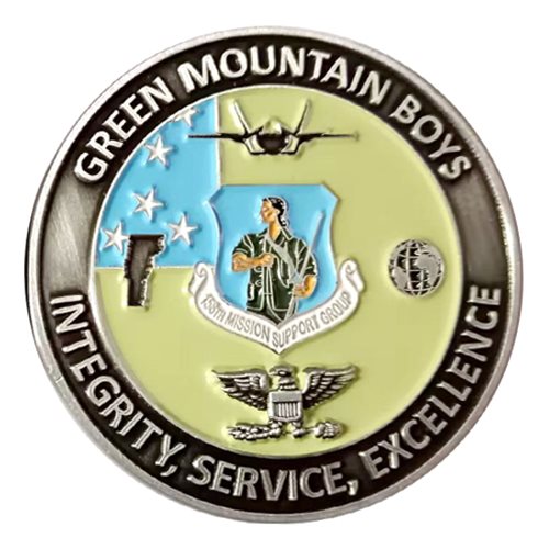 158 MSG Green Mountain Boys Challenge Coin - View 2