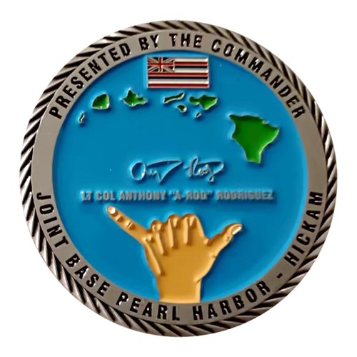352 COS LT Col A-Rod Challenge Coin - View 2