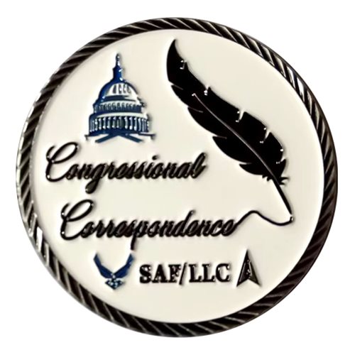 Congressional Correspondence Division SAF LL Challenge Coin - View 2