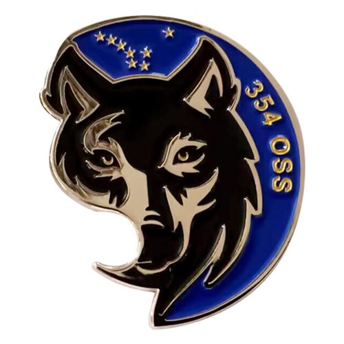 354 OSS Wolf Bottle Opener Challenge Coin - View 2
