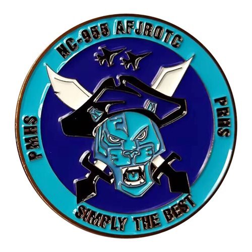AFJROTC NC-955 Piedmont High School Challenge Coin - View 2