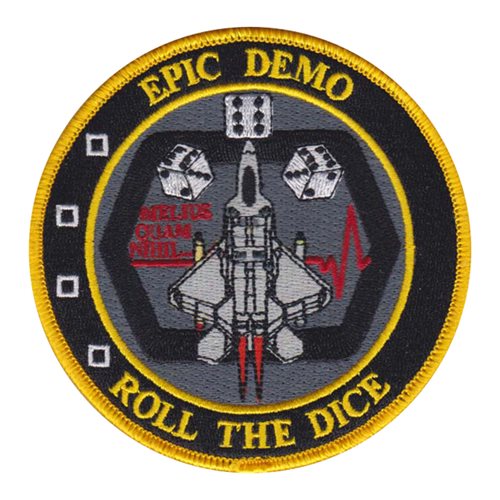 ORIGINAL USAF Patch - 411th FLIGHT TEST SQ - F-22 COMBINED TEST FORCE - Edwards AFB