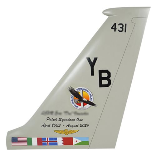VP-1 P-8 Poseidon Custom Airplane Tail Flash - View 2