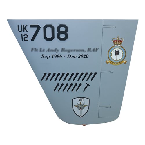 13 SQN RAF MQ-9 Reaper Airplane Tail Flash - View 2