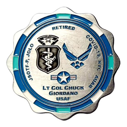 911 AW LT COL Chuck Giordano Command Challenge Coin - View 2