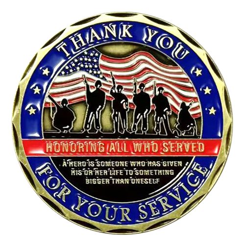 Colquitt Christian Academy Veterans Challenge Coin - View 2