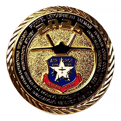 F-22 Demo Team 2025 Gold Challenge Coin - View 2