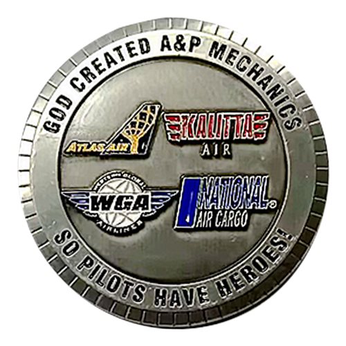 Flight Mechanic Freight Dog Challenge Coin - View 2