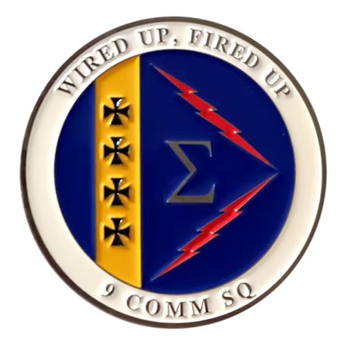 9 CS Wired Up, Fired Up Challenge Coin - View 2