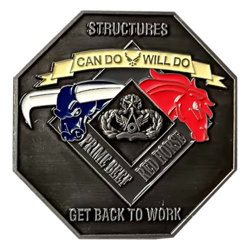 60 CES Silver Fox Commander Challenge Coin - View 2