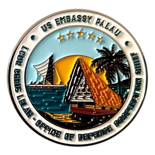 US Embassy Palau ODC Chris Lelah Challenge Coin - View 2