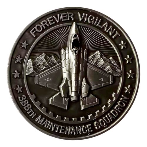 388 MXS Forever Vigilant Challenge Coin - View 2