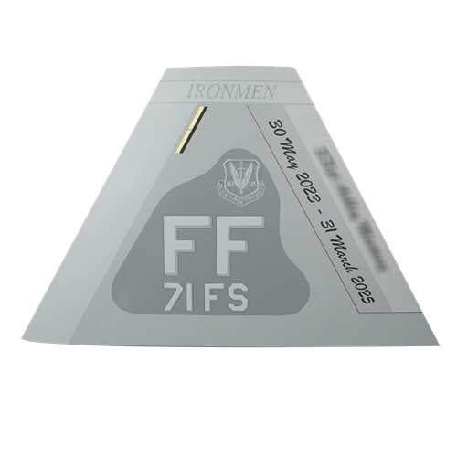 71 FS F-22A Raptor Custom Airplane Tail Flash