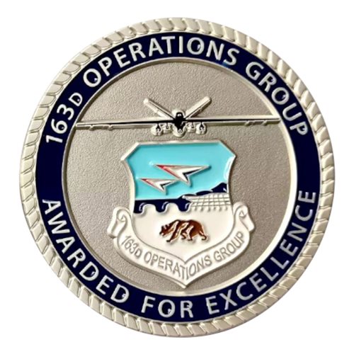 163 OG MQ-9 Excellence Challenge Coin - View 2