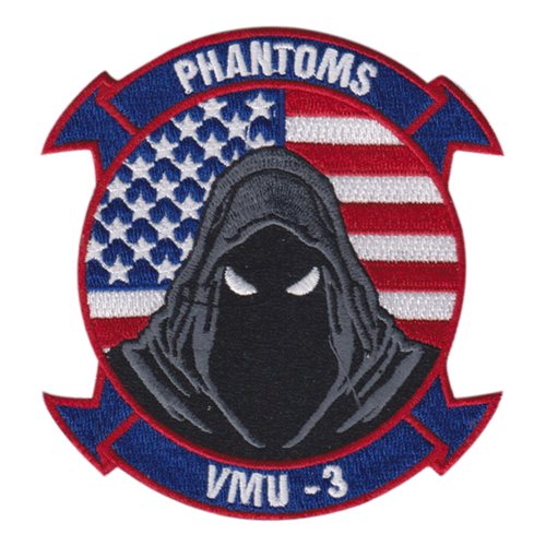 VMU -3 Phantoms American Flag Patch | USMC Patches