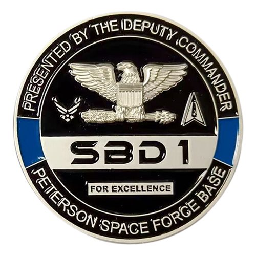 Space Base Delta 1 Peterson AFB Deputy Commander Coin - View 2