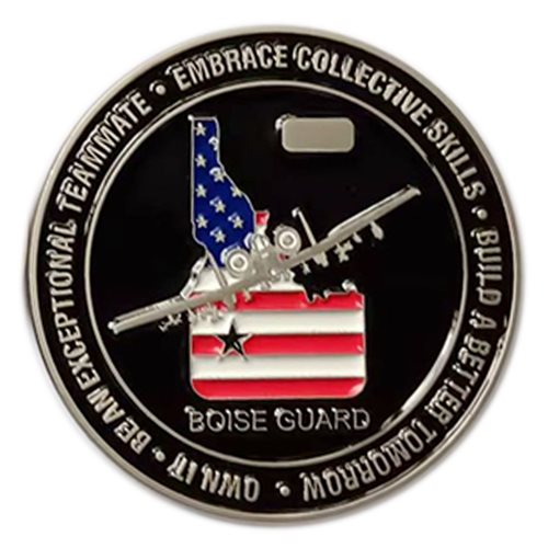124 MXS Boise Guard Commander Challenge Coin - View 2