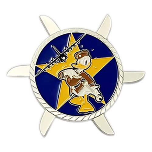 415 AMU Propeller Blades Challenge Coin - View 2