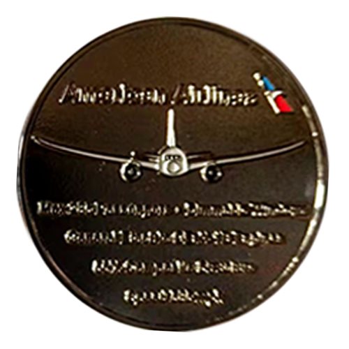 Boeing 787 American Airlines Dreamliner Challenge Coin - View 2