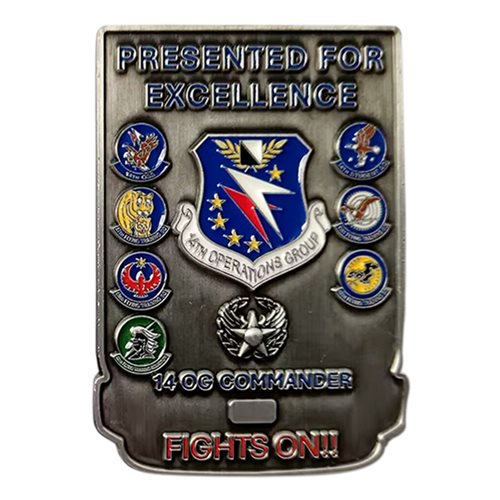 14 OG Fights on Commander Challenge Coin - View 2