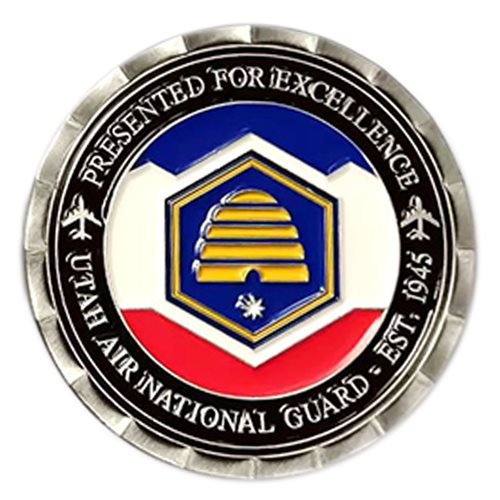 Utah Air National Guard Command Chief Challenge Coin - View 2