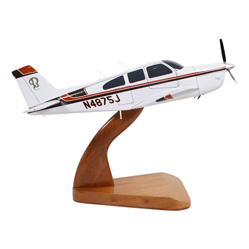 Beechcraft C33A Debonair Custom Aircraft Model - View 4