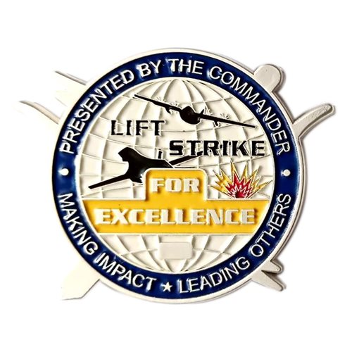 7 FSS Lift Strike Commander Challenge Coin - View 2