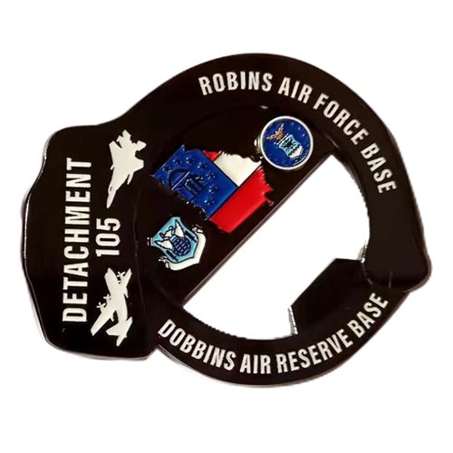AFOSI Det 105 Bottle Opener Challenge Coin - View 2